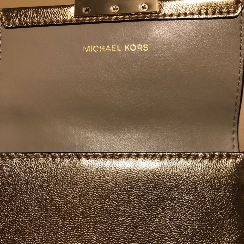 Michael Kors pale gold card case wallet - Picture 5 of 6